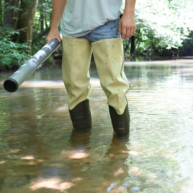 FROGG TOGGS Bull Frogg 3-ply PVC Canvas Waterproof Fishing Bootfoot Hip Wader for Fishing, Cleated or Felt - Image 5